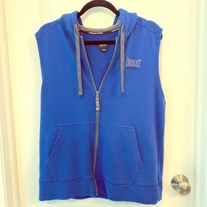 Everlast men’s sleeveless hoodie, medium, blue
